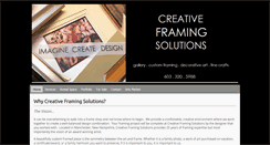 Desktop Screenshot of creativeframingsolutions.com